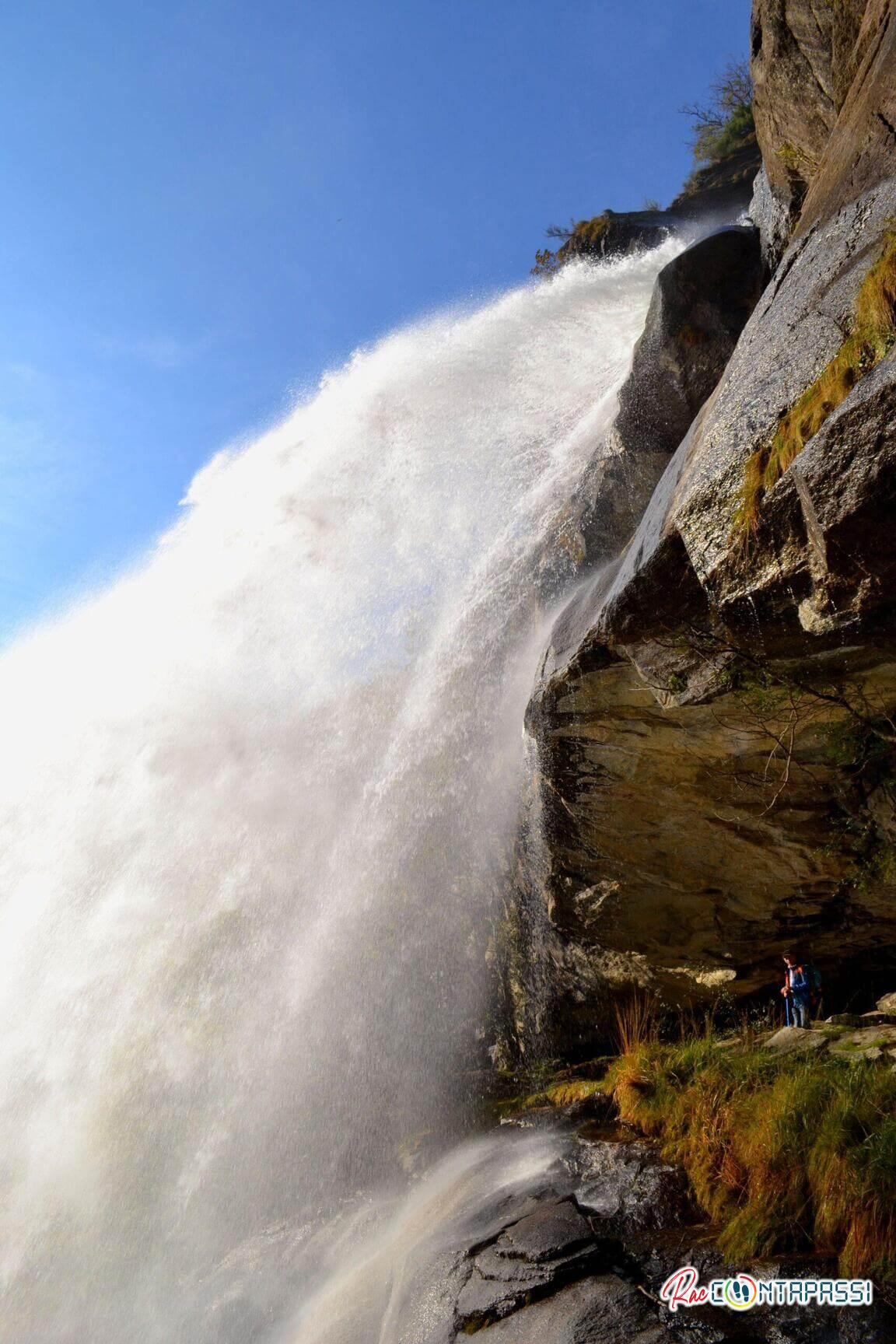 Cascata di Noasca dietro le quinte