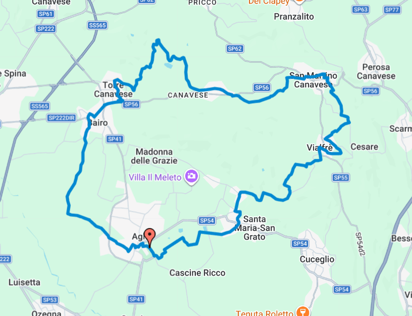 camminata reale agliè